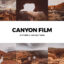 20 پریست لایت روم و لات رنگی سینمایی و پریست کمرا راو فتوشاپ Canyon Film Lightroom Presets