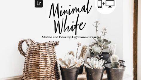 27 پریست لایت روم حرفه ای تم رنگی روشن Minimal White Lightroom Presets