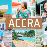 40 پریست لایت روم و پریست کمرا راو و اکشن فتوشاپ تم اکرا Accra Lightroom Presets