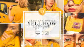 30 پریست لایت روم حرفه ای تم رنگی زرد YELL HOW Lightroom Presets