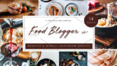 42 پریست رنگی لایت روم حرفه ای مواد غذایی Food Blogger Lightroom Presets