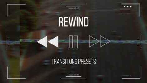 دانلود ترنزیشن حرفه ای پریمیر افکت برگشت فیلم Rewind Transitions presets