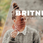 20 پریست رنگی لایت روم حرفه ای عکس پرتره Britney Lightroom Preset