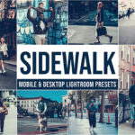 20 پریست لایت روم رنگی حرفه ای تم پیاده رو Sidewalk Lightroom Presets