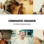 پریست لایت روم و پریست کمرا راو فتوشاپ و لات رنگی Cinematic Orange Lightroom Presets & LUTs