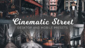 12 پریست لایت روم سینمایی تم عکس خیابانی Cinematic Street Lightroom Presets
