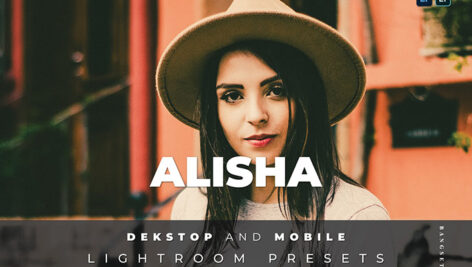 20 افکت رنگی لایت روم دسکتاپ و موبایل Alisha Lightroom Preset