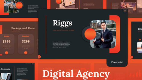 35 قالب پاورپوینت و گوگل اسلایدر تم شرکت دیجیتال مارکتینگ Digital Agency Powerpoint Templates