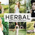 40 پریست لایت روم پرتره و پریست کمرا راو و اکشن فتوشاپ Herbal Lightroom Presets