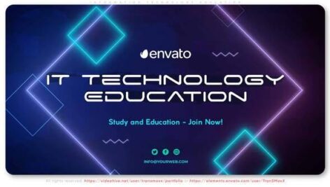 پروژه افتر افکت تبلیغات آموزشگاه کامپیوتر Information Technology Education