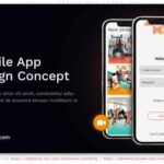 پروژه افتر افکت تبلیغات طراحی اپلیکیشن موبایل Concept Design App Promo V07
