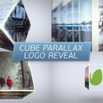 پروژه افتر افکت لوگو با موزیک 2021 افکت مکعب Cube Parallax Logo Reveal