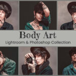 25 پریست لایت روم و کمرا راو و لات رنگی و اکشن فتوشاپ Body Art Lightroom Ps LUT Presets