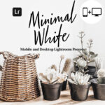 27 پریست لایت روم حرفه ای تم روشن Minimal White Lightroom Presets