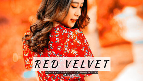 20 پریست لایت روم رنگی حرفه ای Red Velvet Lightroom Presets