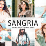 40 پریست لایت روم پرتره و پریست کمرا راو و اکشن فتوشاپ Sangria Pro Lightroom Presets