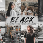 12 پریست لایت روم حرفه ای رنگی تم تیره Black Lightroom Presets