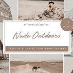 24 پریست لایت روم فضای باز تم کاراملی Nude Outdoors Lightroom Presets