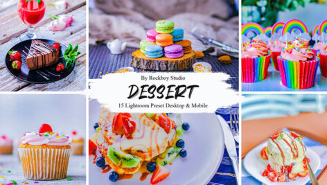 30 پریست لایت روم 2021 حرفه ای تم دسر Dessert Lightroom Presets