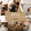 30 پریست لایت روم تم طلایی 2022 جدید Gold Brown Lightroom Presets