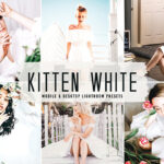 40 پریست لایت روم پرتره و پریست کمرا راو و اکشن فتوشاپ تم روشن Kitten White Lightroom Presets