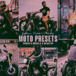 9 پریست لایت روم و اکشن فتوشاپ تم موتور سوار Moto Photoshop Action Lightrom Presets