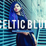 40 پریست لایت روم پرتره سینمایی و پریست کمرا راو و اکشن فتوشاپ Celtic Blue Lightroom Presets