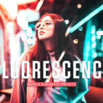 40 پریست لایت روم پرتره و پریست کمرا راو و اکشن فتوشاپ تم نور نئون Fluorescence Lightroom Presets