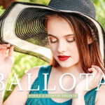 40 پریست لایت روم پرتره و پریست کمرا راو و اکشن فتوشاپ تم رنگ روشن Ballota Lightroom Presets﻿