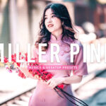 40 پریست لایت روم پرتره و پریست کمرا راو و اکشن فتوشاپ تم رنگی صورتی Miller Pink Lightroom Presets