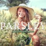 40 پریست لایت روم پرتره فضای باز و پریست کمرا راو و اکشن فتوشاپ Parsley Lightroom Presets