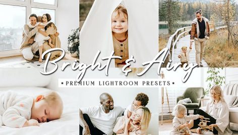 61 پریست لایت روم 2022 حرفه ای عکس خانوادگی BRIGHT AIRY Natural Lightroom Presets