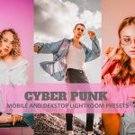 14 پریست لایت روم 2022 حرفه ای تم رنگ صورتی Cyber Punk Lightroom Presets