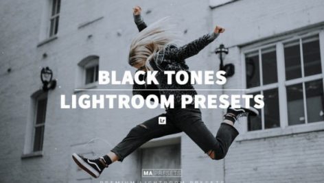 30 پریست لایت روم 2022 فوق حرفه ای تم رنگی تیره BLACK TONES Lightroom Presets