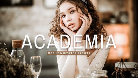 40 پریست لایت روم و پریست کمرا راو و اکشن فتوشاپ تم رنگی دانشگاه Academia Lightroom Presets