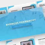 قالب آماده پاورپوینت 2022 حرفه ای تم پزشکی Rhoncus Pharmachy Powerpoint Template