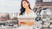 40 پریست لایت روم و پریست کمرا راو و اکشن فتوشاپ تم پاییز در پاریس Fall in Paris Lightroom Presets