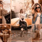 36 پریست لایت روم فوق حرفه ای تم قهوه ای Light Coffee Lightroom Presets Bright